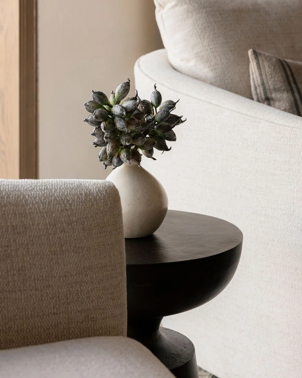 Plant on a small table