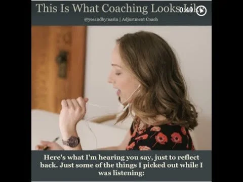 This is what coaching looks like