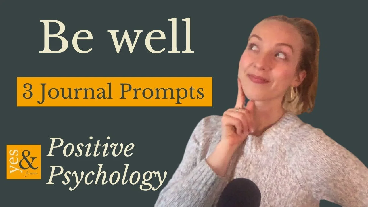 Journal for Self-improvement and Well-being | 3 prompts to feel amazing TODAY