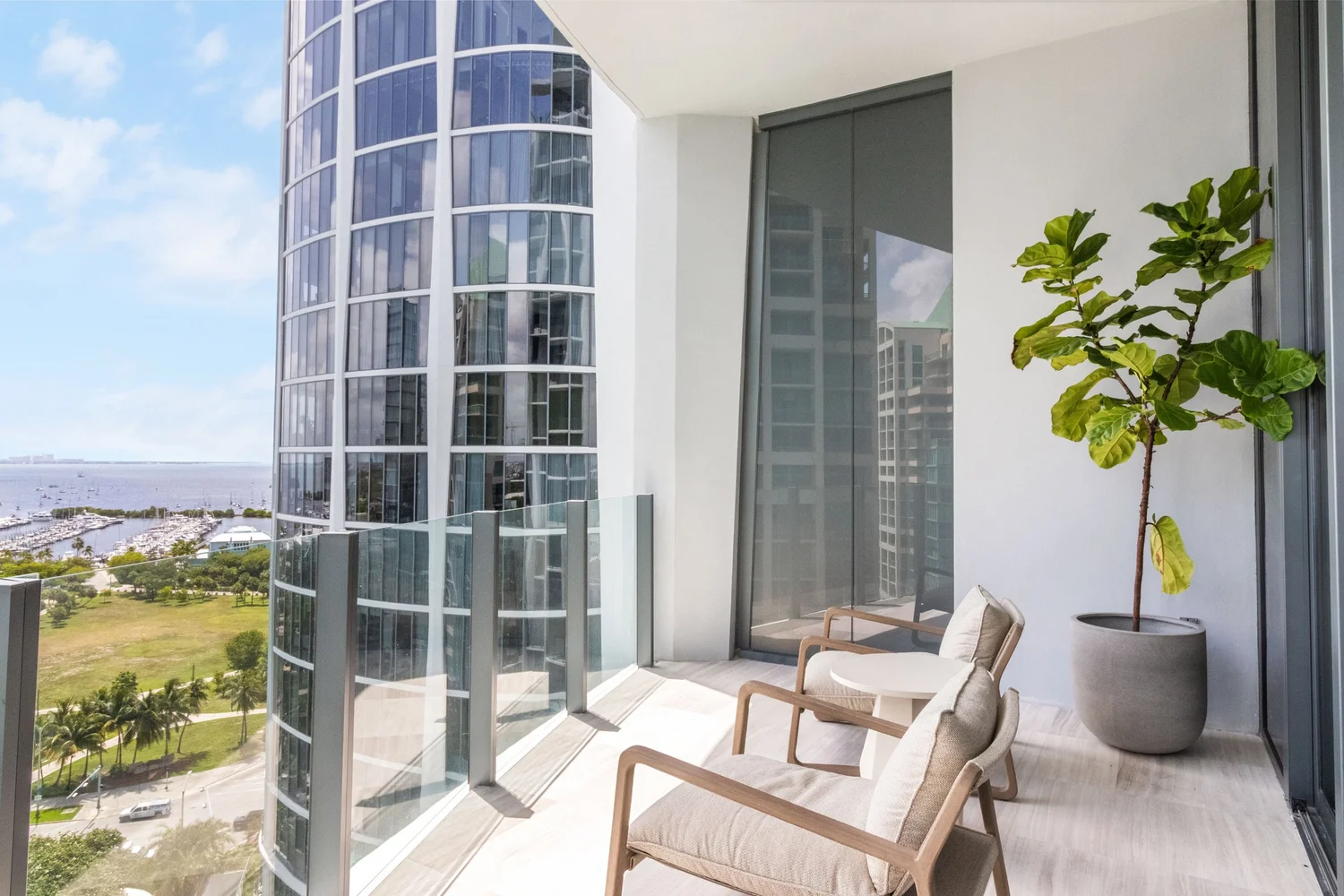 Picture of Contemporary Coastal Condo Living - Miami, Florida Interior Design ...