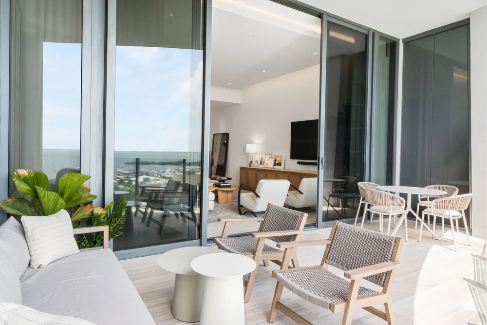 Contemporary Coastal Condo Living - Miami, Florida Interior Design ... - Upscale Coastal Condo Living