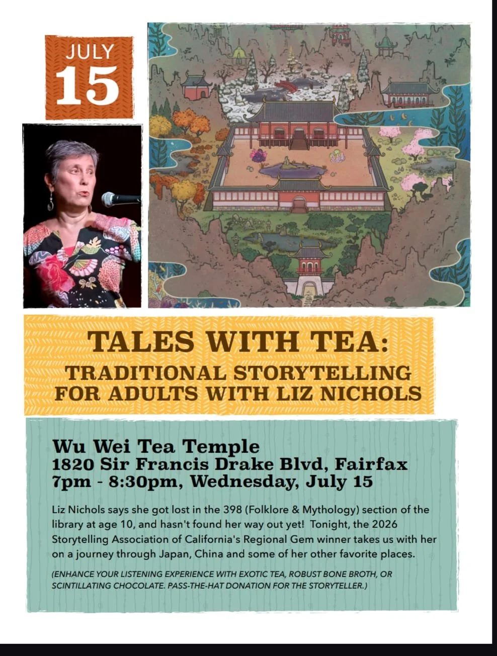 Tales with Tea: Traditional Storytelling for Adults with Liz Nichols