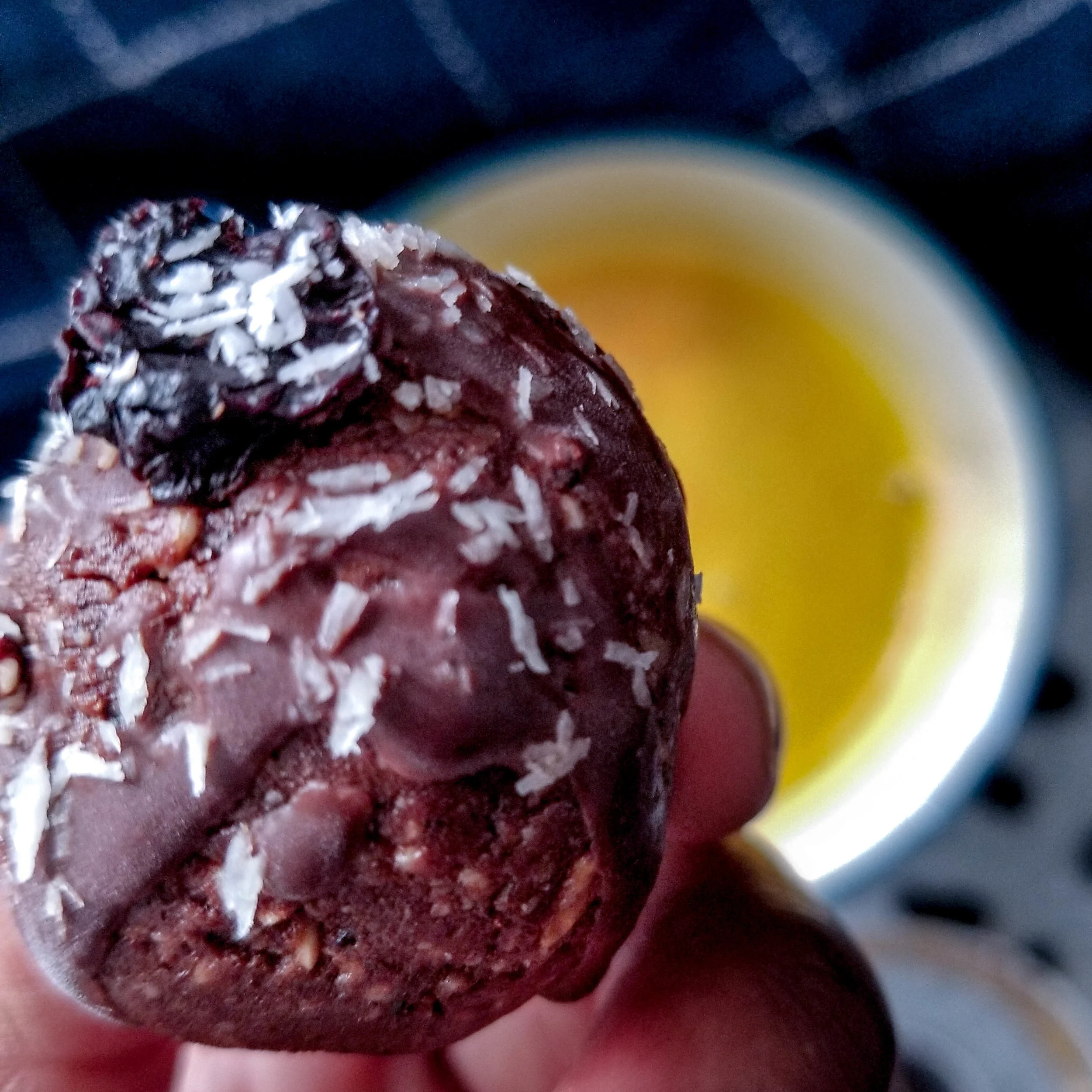 organic gwell black forest cherry energy truffle