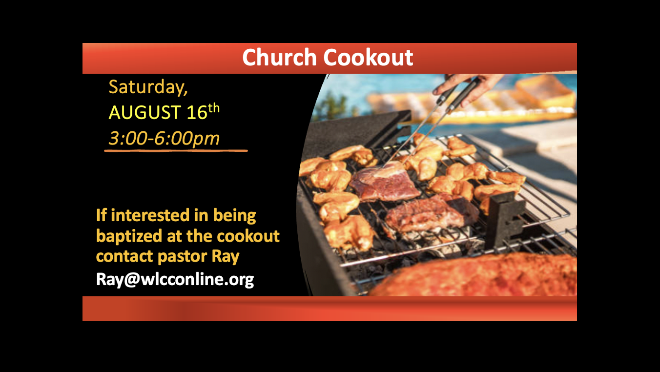 Church Cookout/Baptism