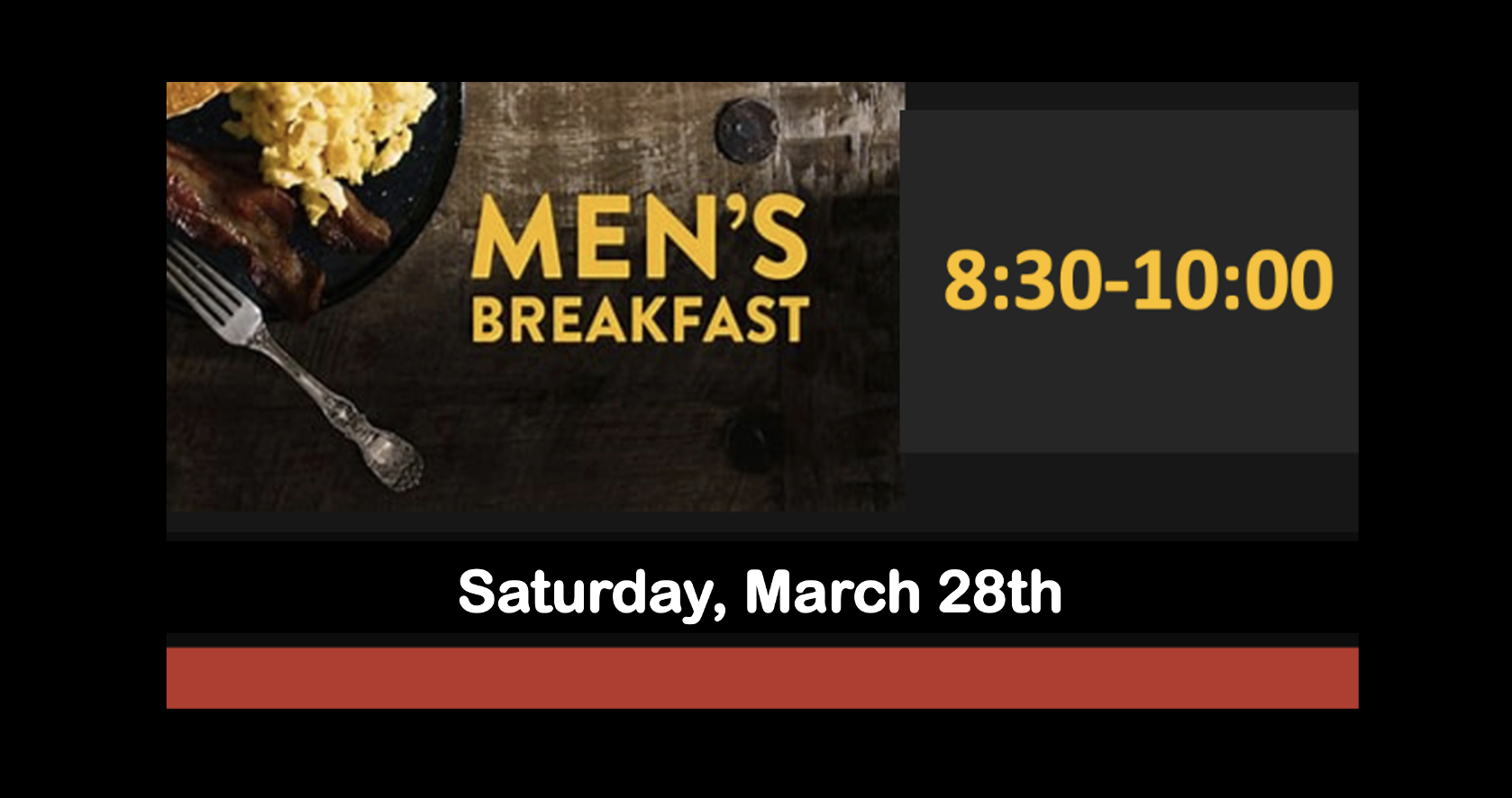 Men's Breakfast 