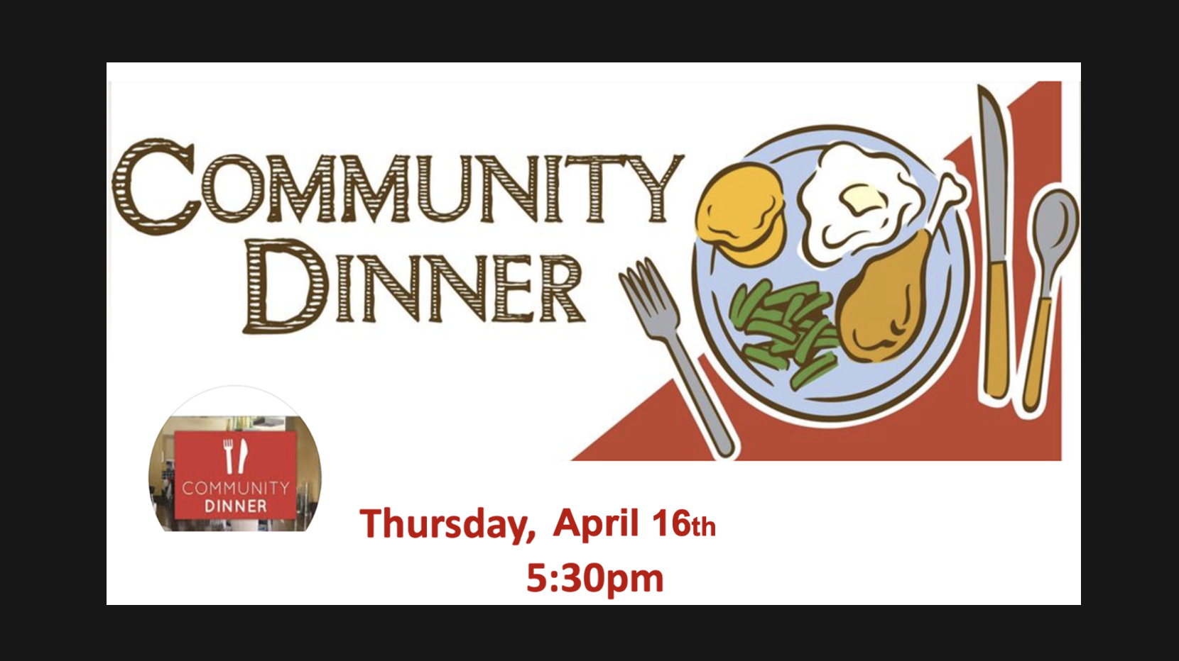 April Community Dinner 