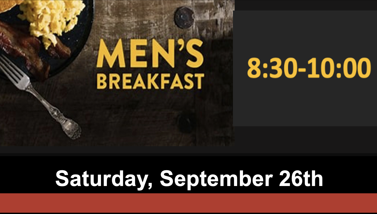 Men's Breakfast 