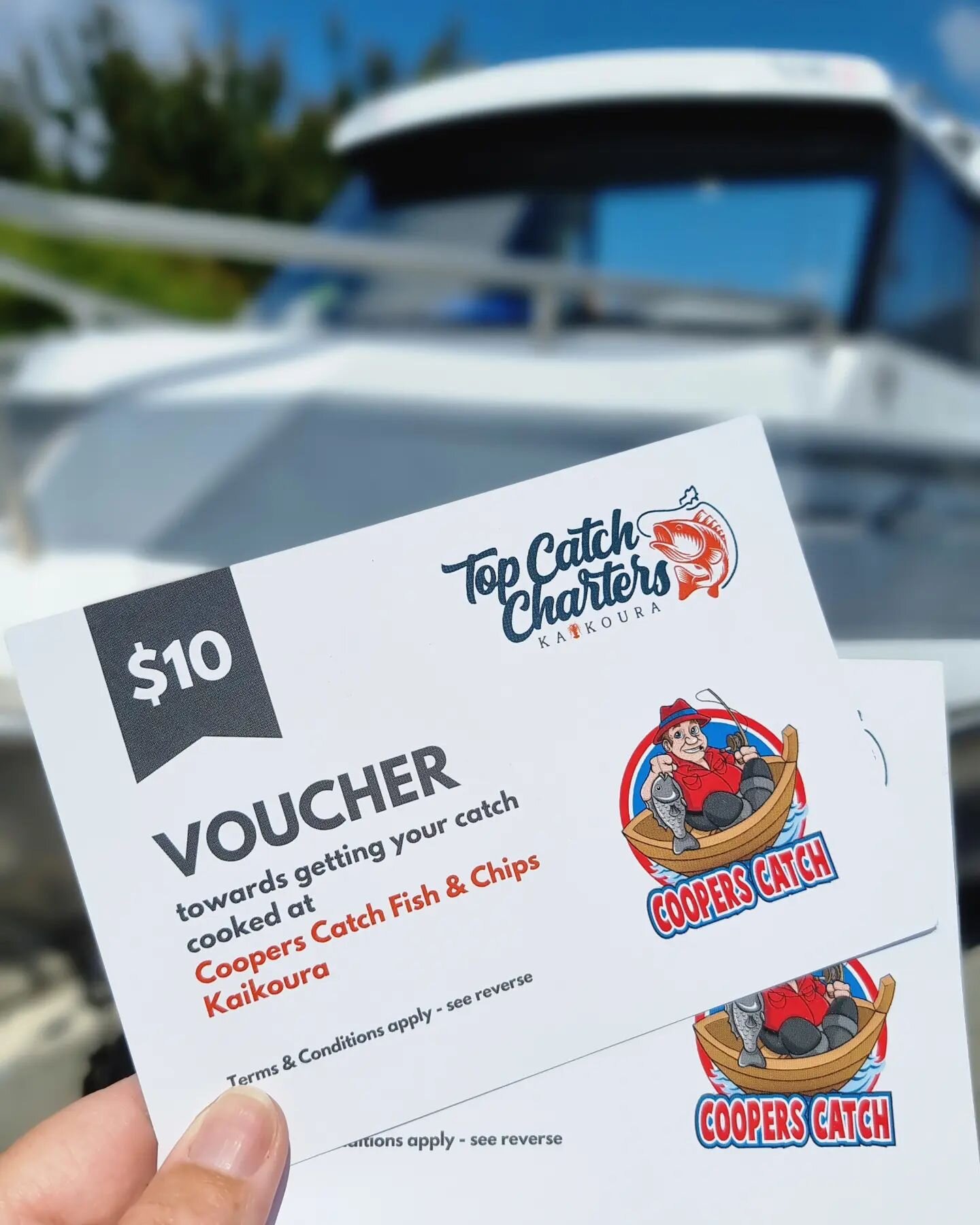 Did you know that our Private Family Fishing Trip includes a $10 Voucher towards getting your own catch cooked at the world famous @cooperscatch Fish &amp; Chips??? 

Only NZ $395 for 2 Adults + up to 4 Kids - Private Charter

Click link in bio to bo