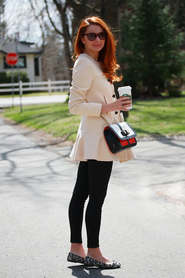 I AM WEARING: Zara coat // Rag & Bone The Legging Jeans // Marc by Marc Jacobs Mouse Lace Flats // Pandora Garden Odyssey Ring // Christian Louboutin Sweet Charity Purse
