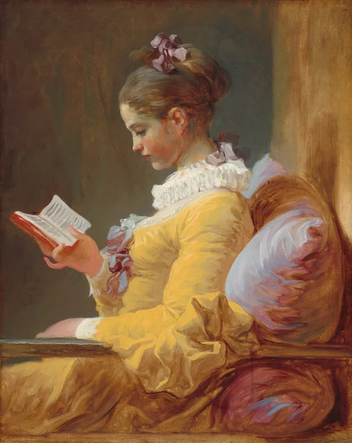 Copy of Jean-Honore Fragonard's "Young Girl Reading"