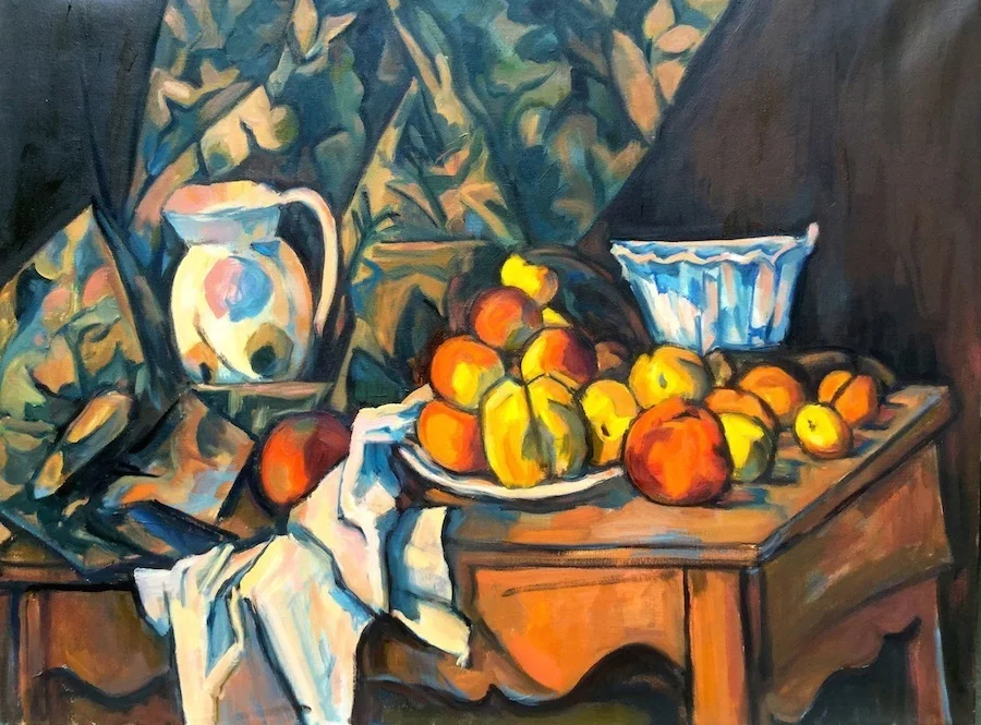 Copy of Paul Cezanne's "Still Life with Apples and Peaches"