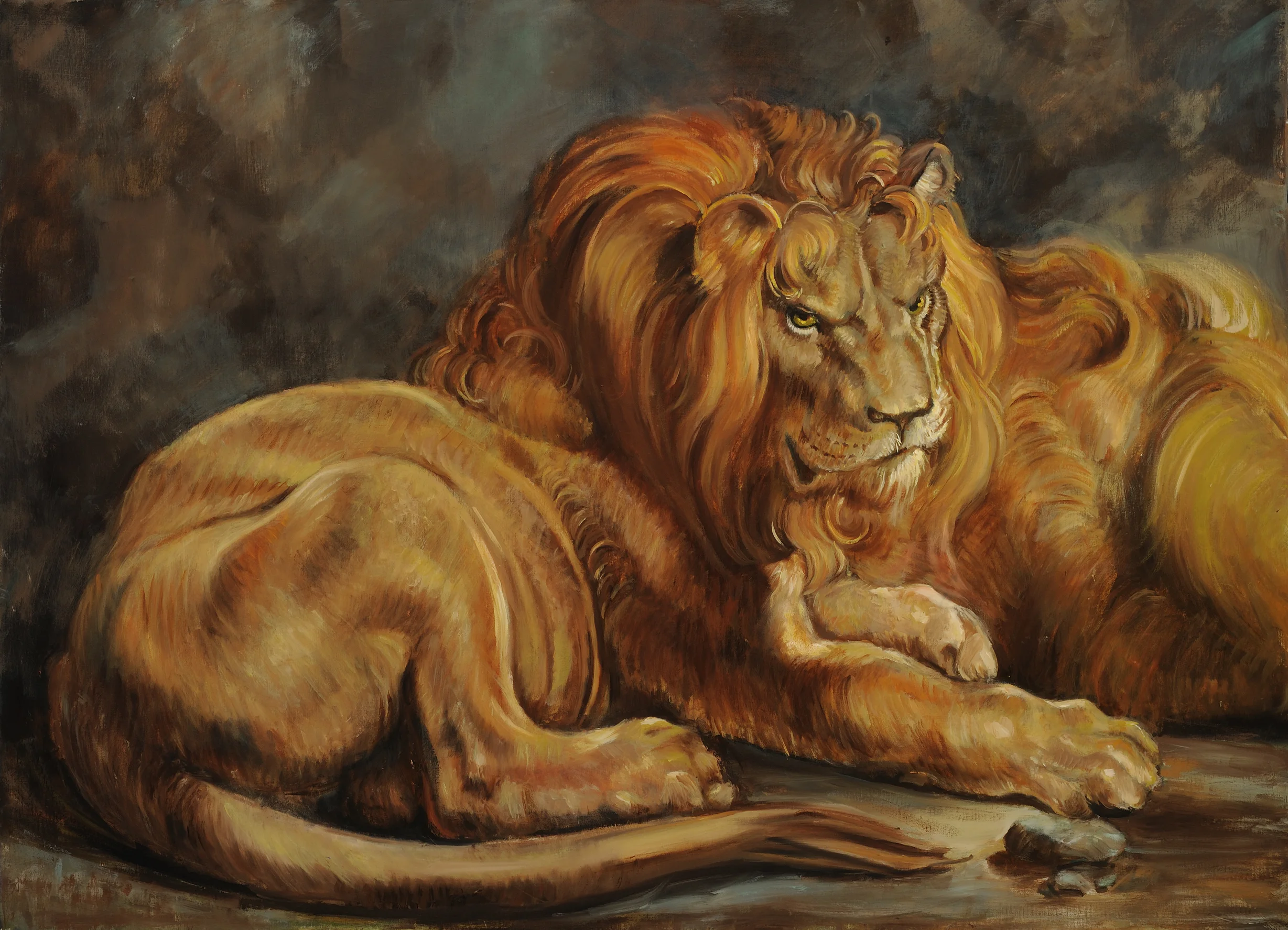 Copy of Sir Peter Paul Ruebens' "Daniel in the Lion's Den"