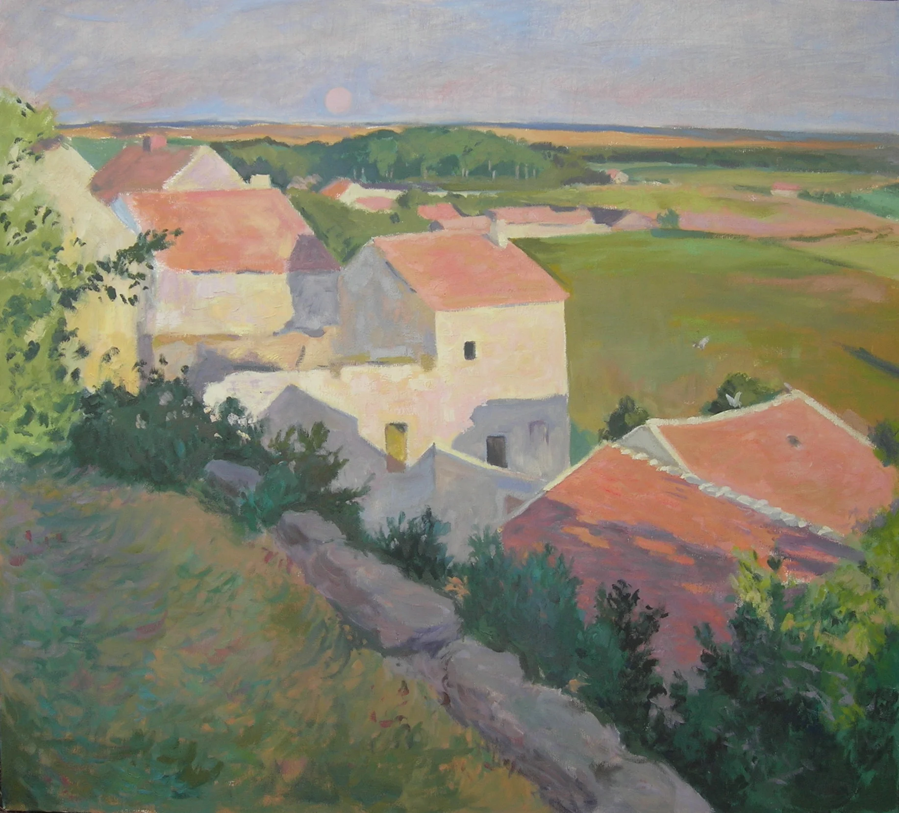 Copy of Willard Leroy Metcalf's "Midsummer Twilight"
