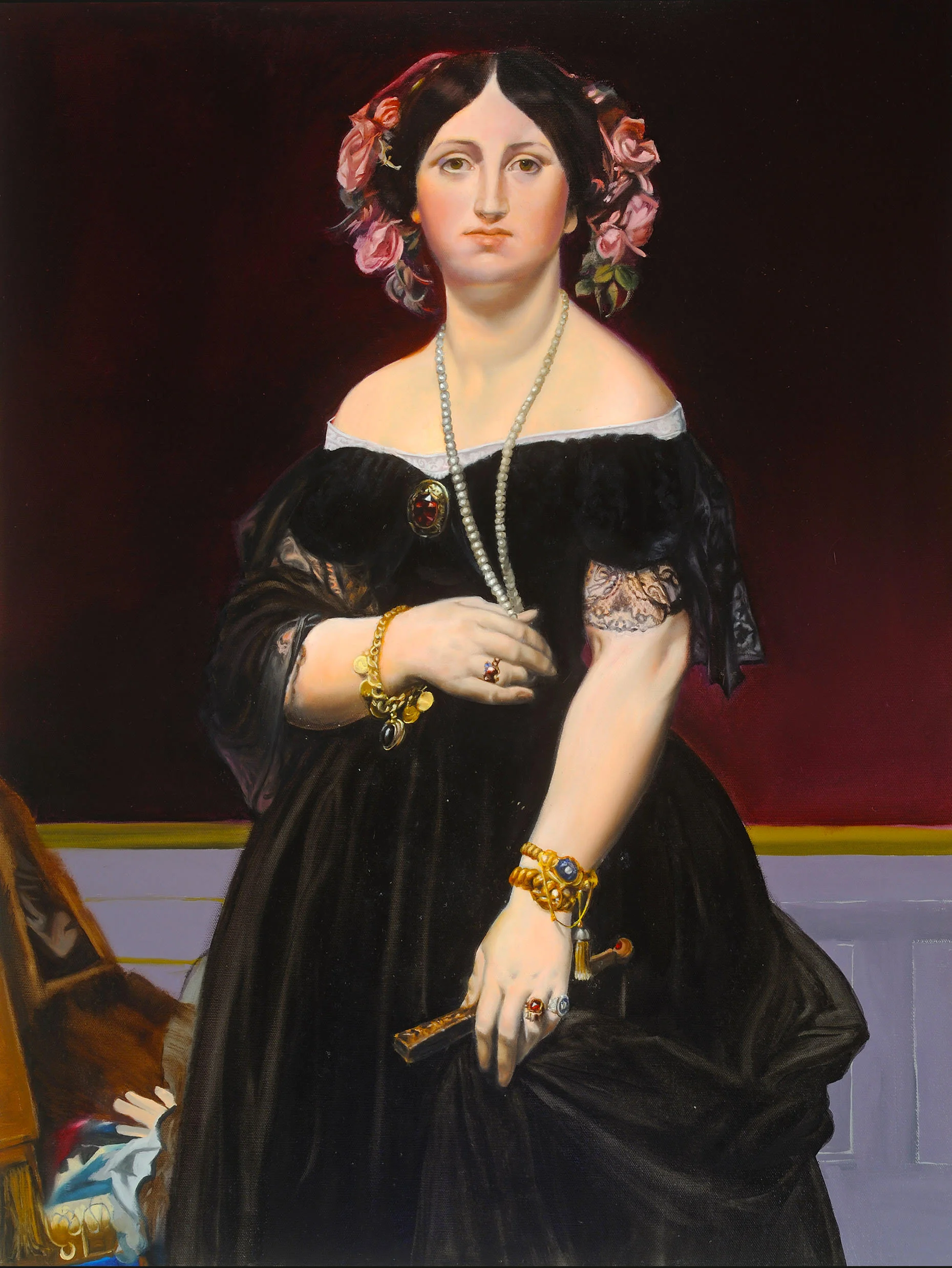 Copy of Jean-Auguste-Dominique Ingres "Madame Moitessier"