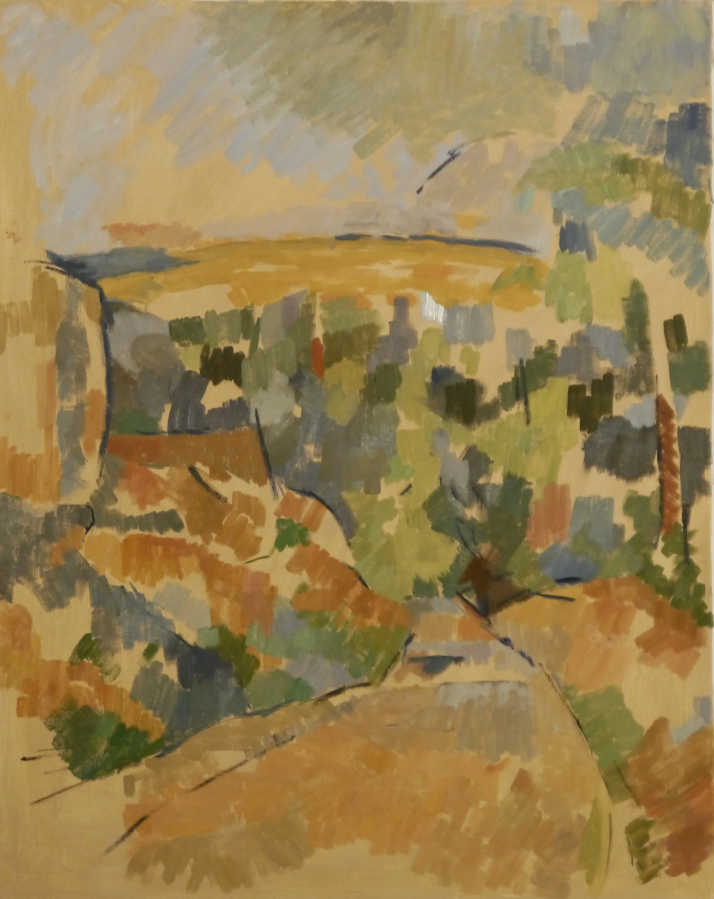 Copy of Paul Cezanne’s “The Bend in the Road”