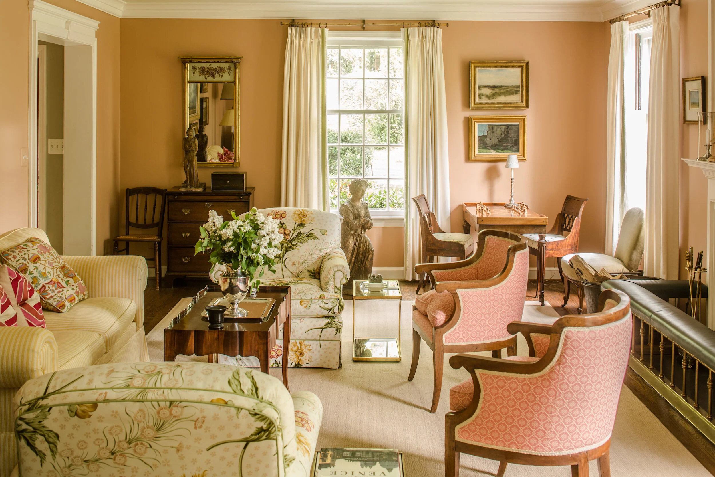 Chevy Chase Georgian Living Room Design