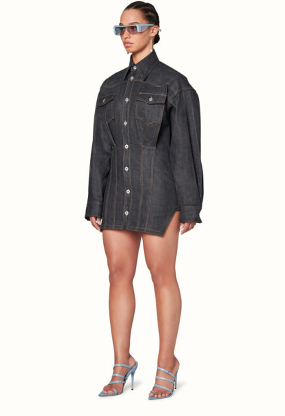 DENIM CORSET DRESS Photo Credit : FENTY.COM