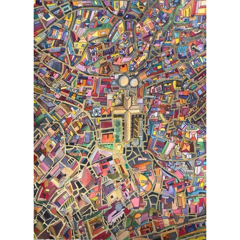 "Golden Day in Toledo" Painting