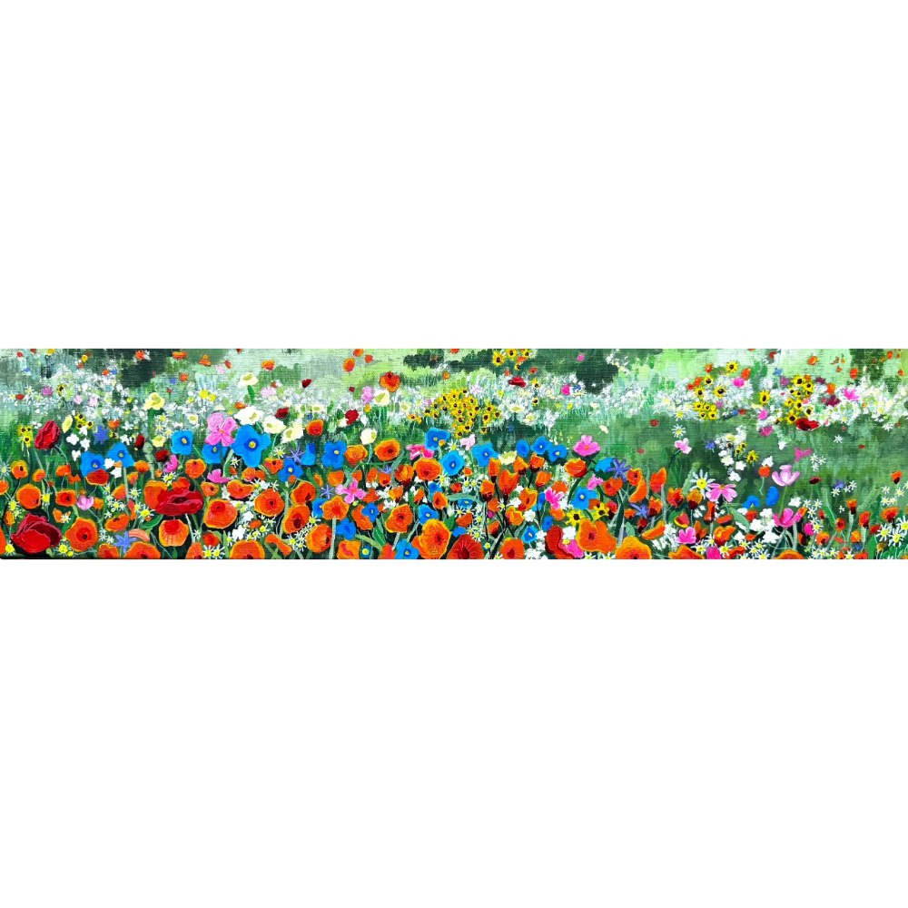 "Somewhere There Are Flowers" Painting