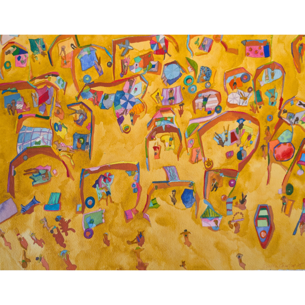 Aerial View of Asbury Park Painting