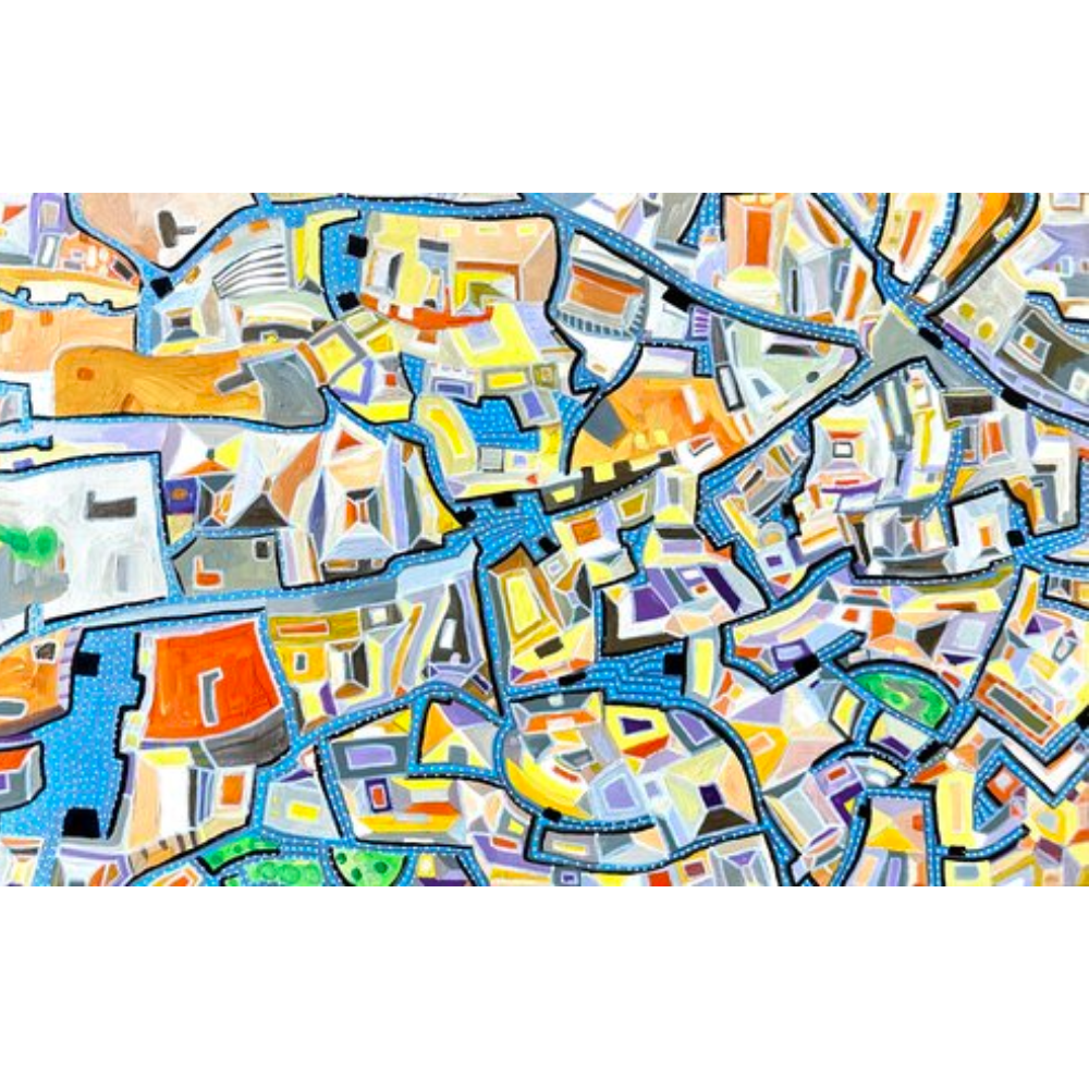 "Blu Streets" Painting