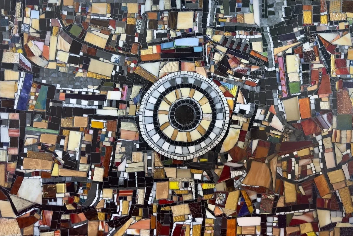 Rome (24" x 48" glass mosaic on wood)