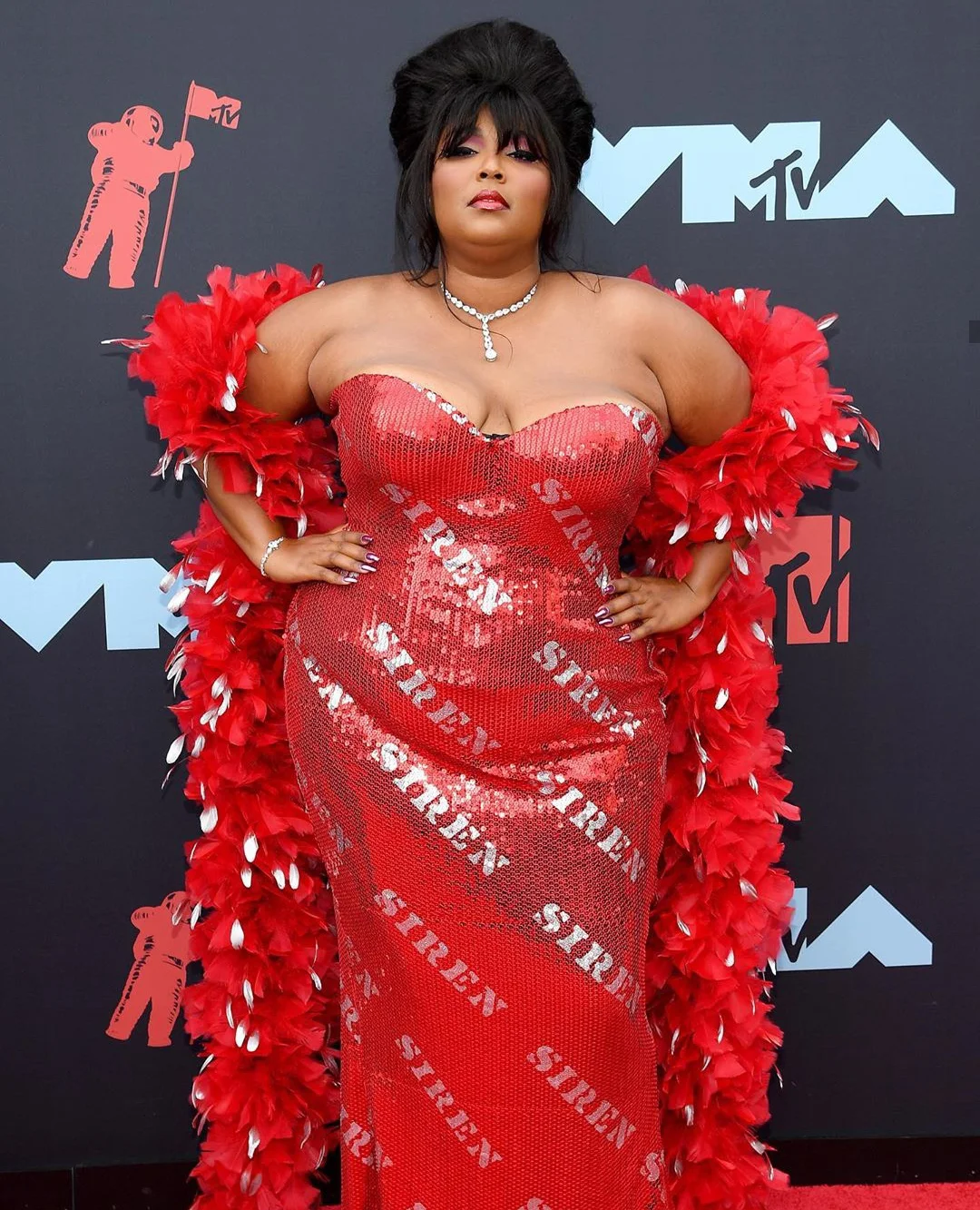 Lizzo is wearing Moschino.