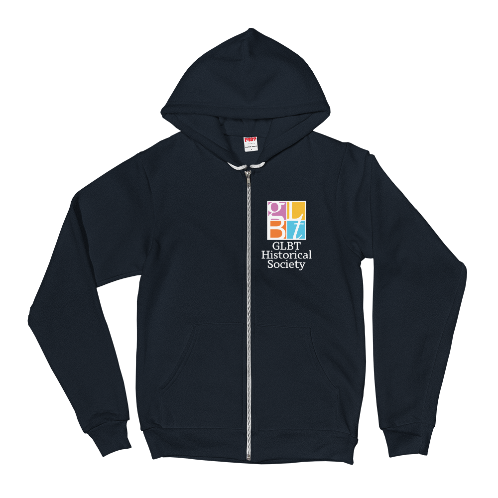 GLBT Historical Society Zip-Up Hoodie Sweatshirt