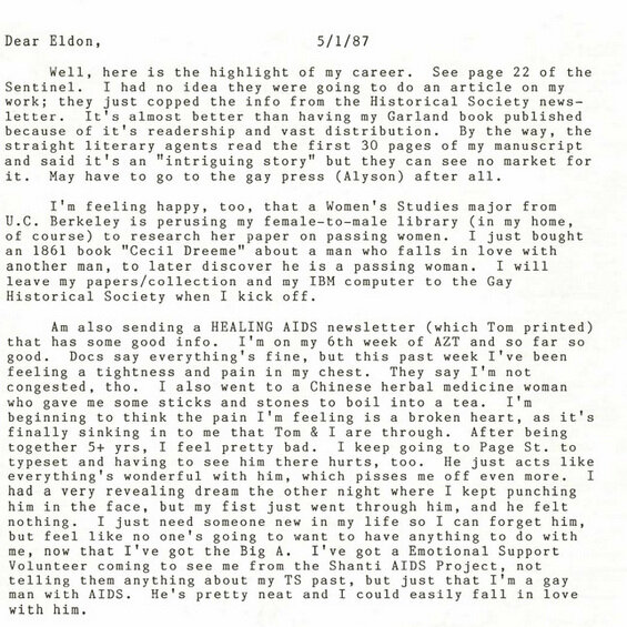 Letter from Sullivan to Eldon Murray