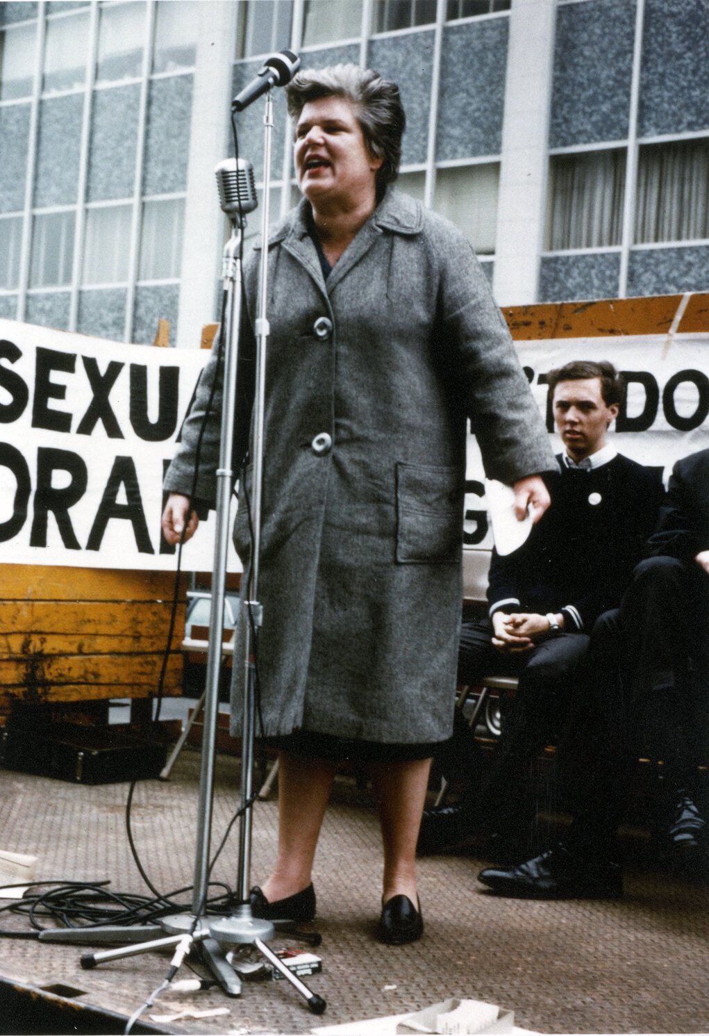 Martin at protest, 1966 