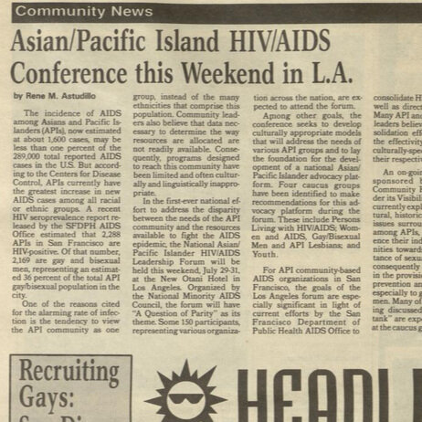 Article on Asian Americans and AIDS