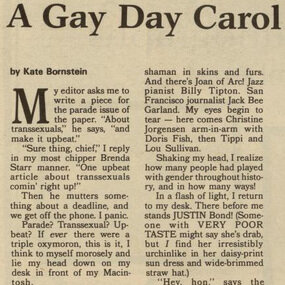 Kate Bornstein on Pride