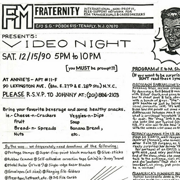 Video Night at F2M Fraternity