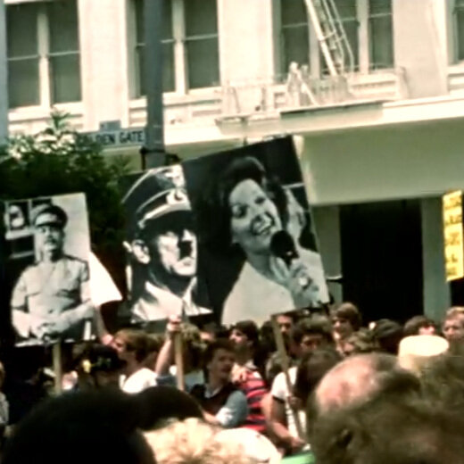 1978 Pride video with anti-Briggs signs