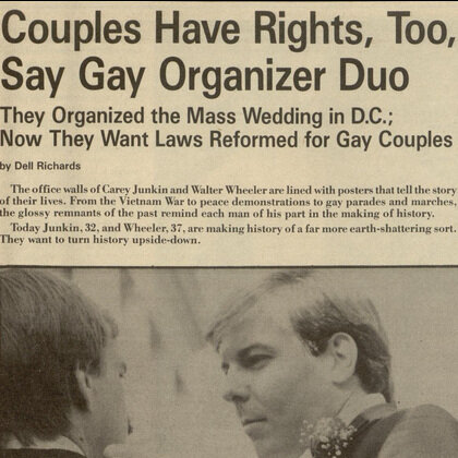 1988 profile of marriage activists