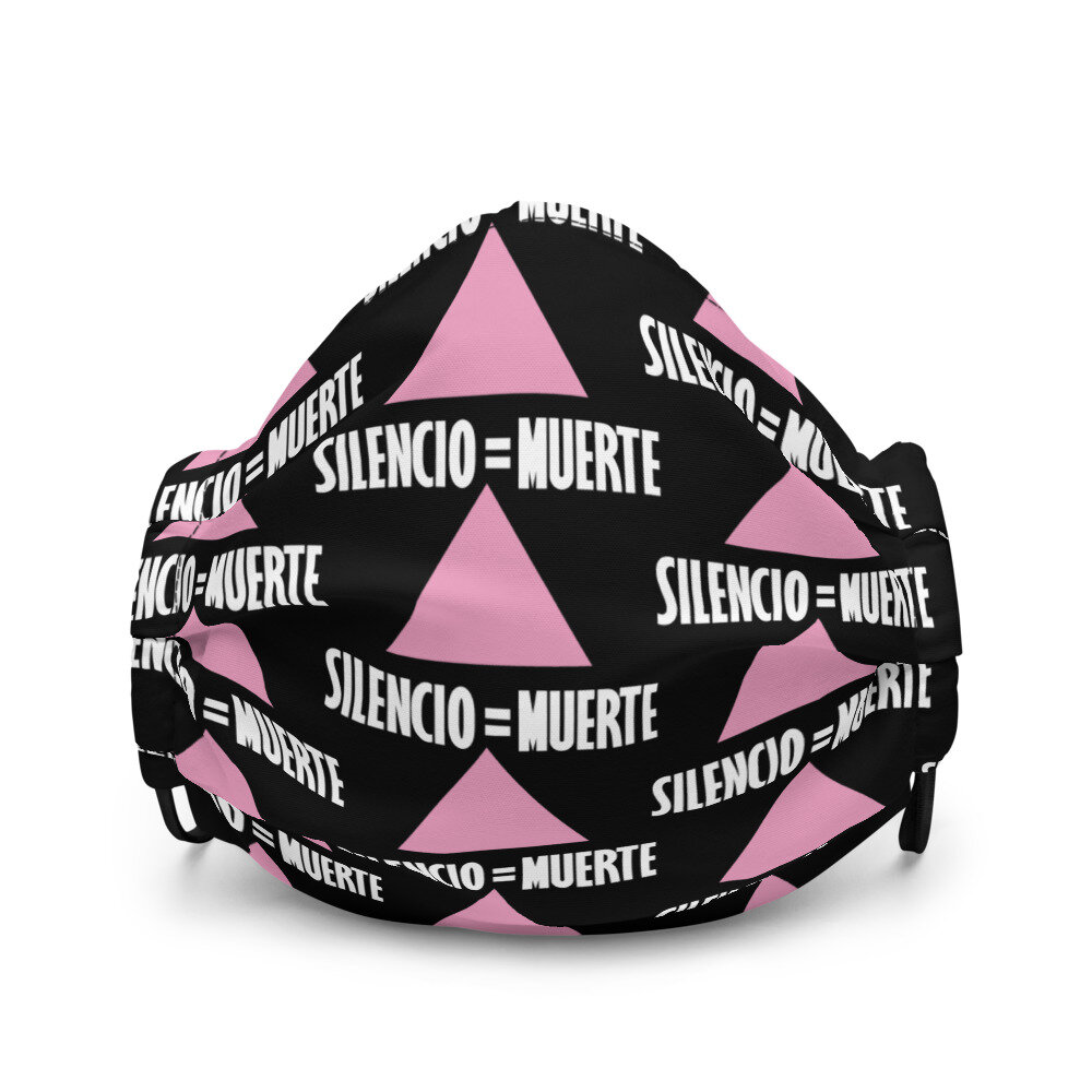 Silencio = Muerte Face Mask