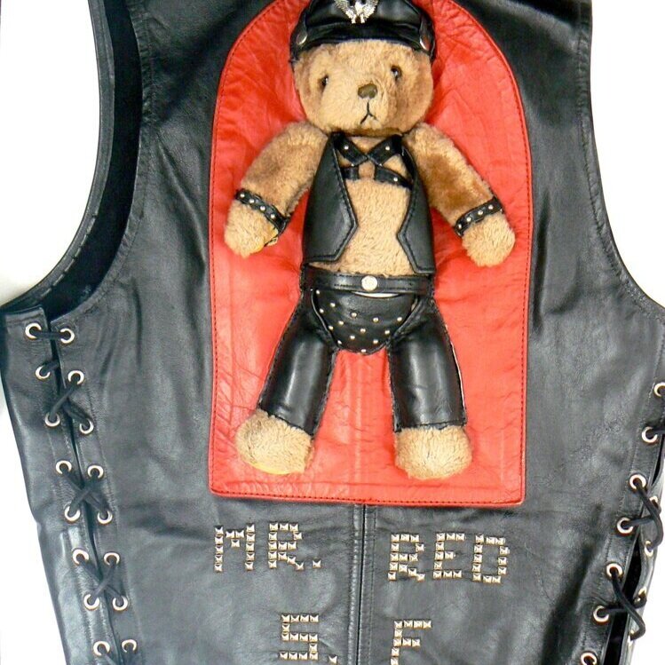 Mr. Red leather vest