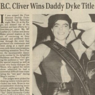 BC Cliver wins Daddy Dyke article