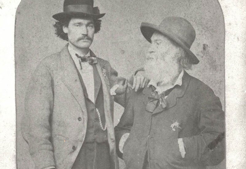 Peter Doyle (left) and Walt Whitman (right)