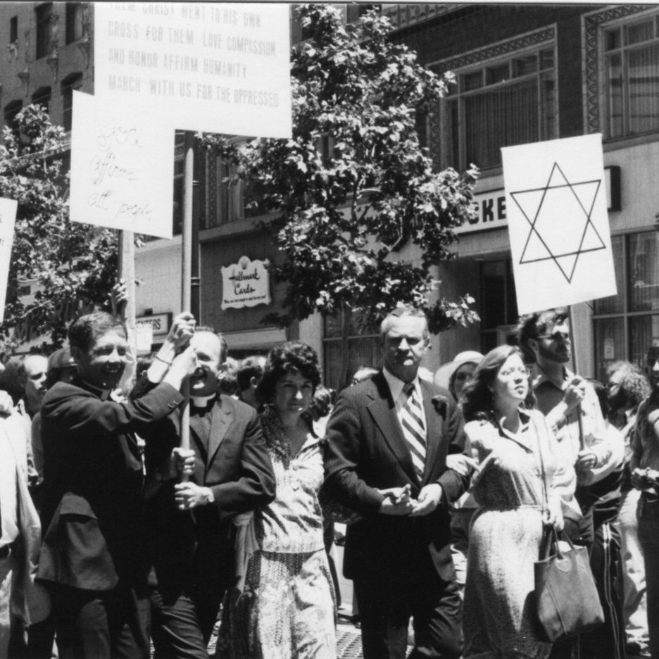 Interfaith group in the 1978 Pride Parade 