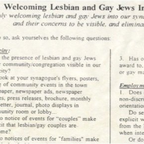 LGBTQ inclusivity guide for synagogues