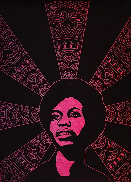 Nina Simone print by Amman Desai, from the Queer Ancestors Project 
