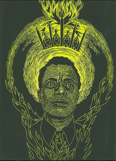  James Baldwin print by Joan Chen, from the Queer Ancestors Project 