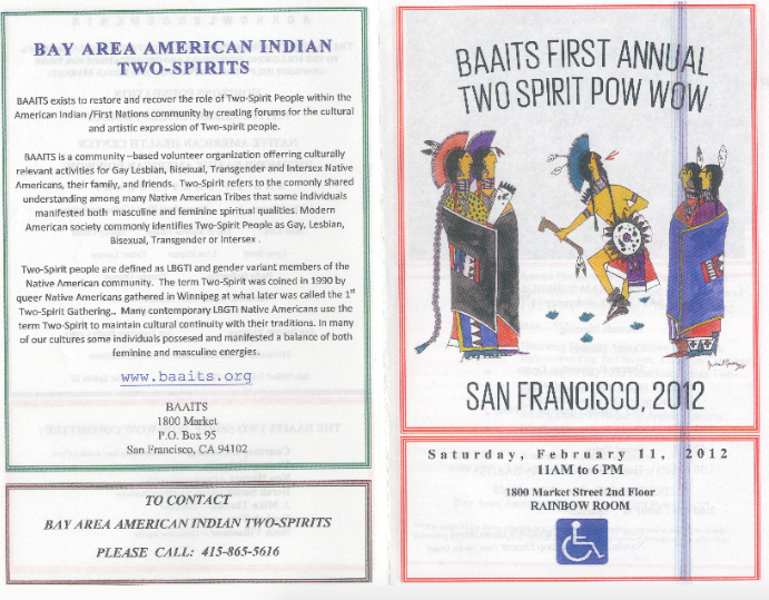 1st Annual Two-Spirit Powwow Program
