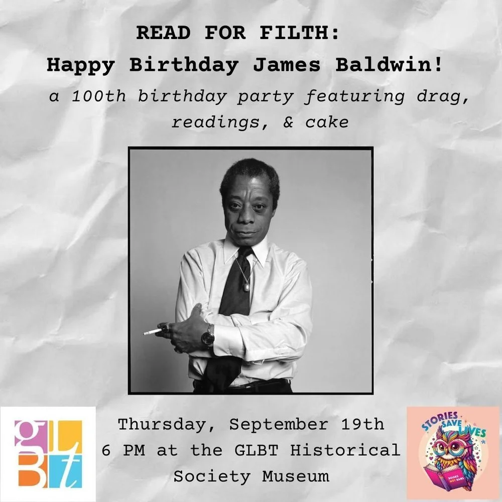 Community Event | Read For Filth: Celebrating Banned Books & James Baldwin's 100th Birthday