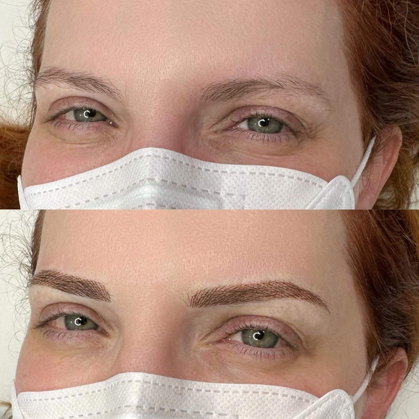 Nano feather brows for red hair🥰✨
&mdash;
Skin type: Combination
Technique: Nano Feather Brows
Pain level: None
Appointment time: 2 hours
Sessions: 2 required
Healing time: 7-10 days (no scabbing)
Last: 2-3 years (depends on skin type)
&mdash;
For p