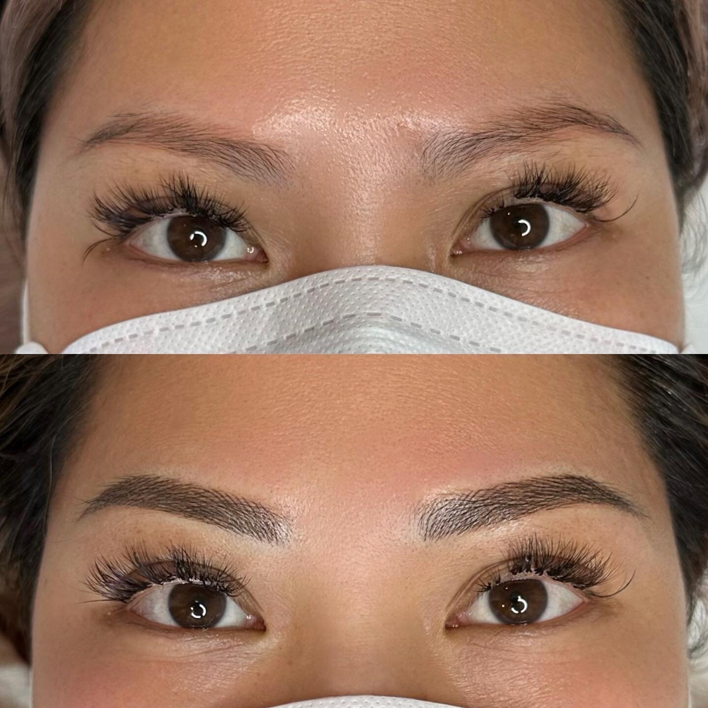 A lot of color correction recently from previously microbladed brows. I am able to color correct and cover up the old tattoo if the old tattoo is faded and not too dark. Not sure if you can get nano feathering? Send me some photos of your brows! 🤗📩