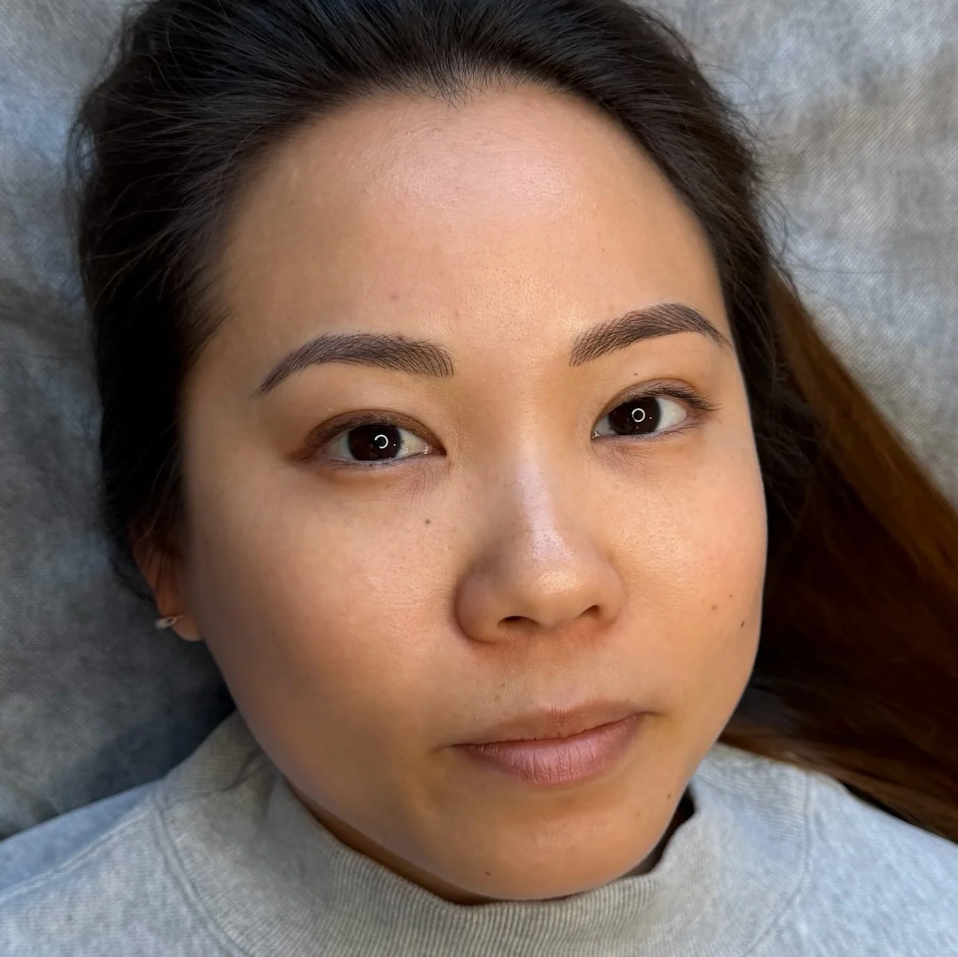 Get your brows done before the holidays!
&mdash;
Skin type: Combination
Technique: Nano Feather Brows
Pain level: None
Appointment time: 2 hours
Sessions: 2 required
Healing time: 7-10 days (no scabbing)
Last: 2-3 years (depends on skin type)
&mdash;