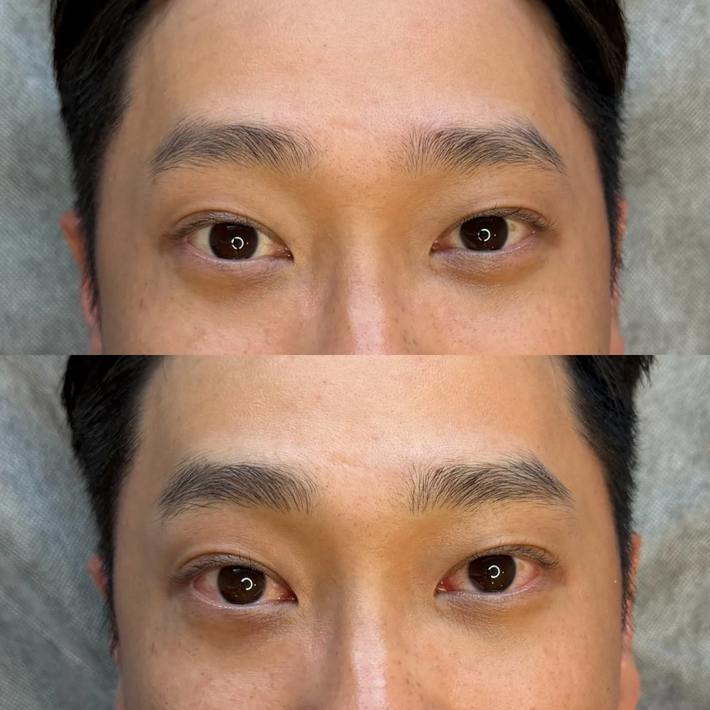 Men's nano feather brows! Going for a subtle, natural look✨
&mdash;
Skin type: Combination
Technique: Nano Feather Brows
Pain level: None
Appointment time: 2 hours
Sessions: 2 required
Healing time: 7-10 days (no scabbing)
Last: 2-3 years (depends on