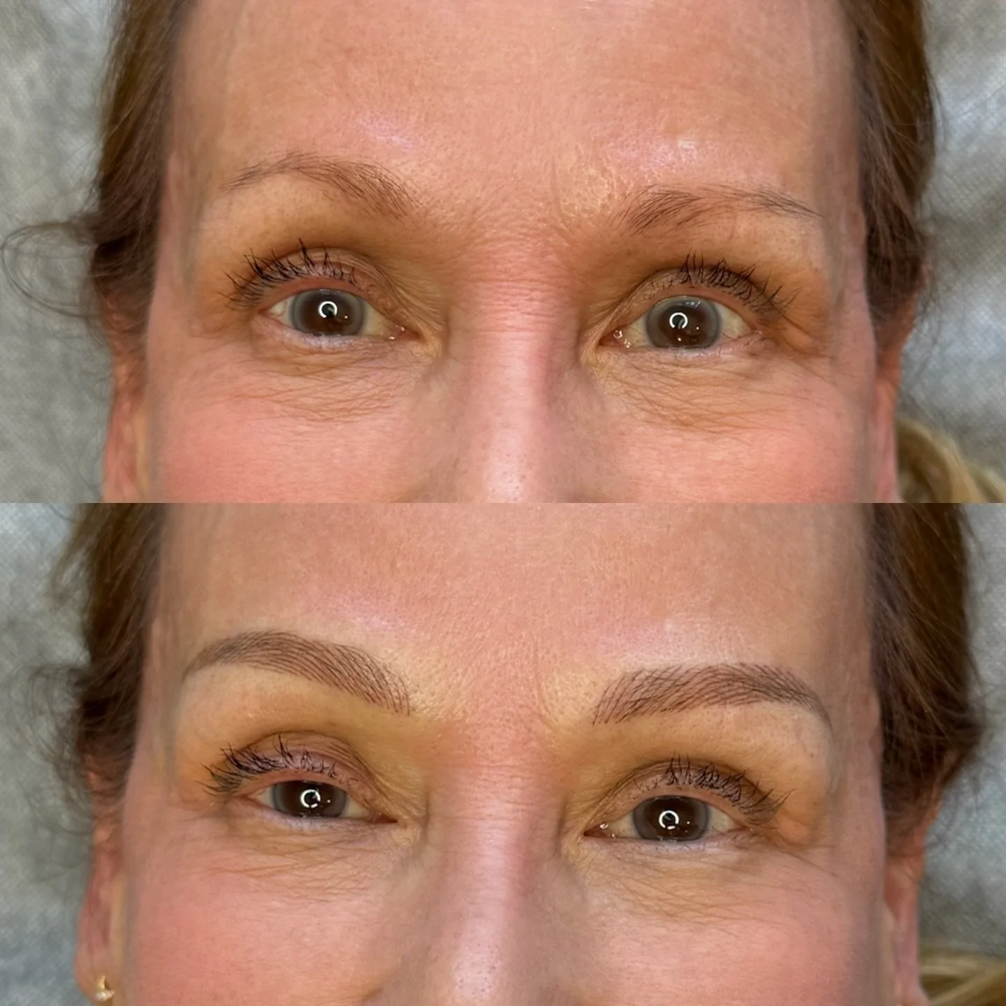 Love my mature skin clients. She wanted a set of natural looking brows that complement her light hair and eyes. Results show nano feathering is suitable for all skin types :)
&mdash;
Skin type: Mature/dry skin
Technique: Nano Feather Brows
Pain level